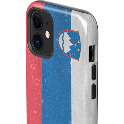 Slovenia Flag Distressed iPhone 12 Impact Case